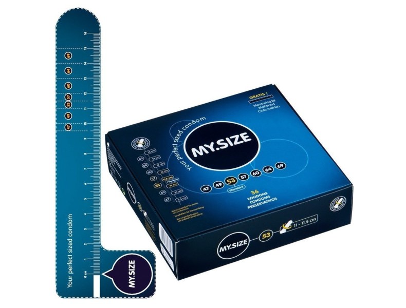 Prezerwatywy klasyczne na wymiar MYSIZE 53mm 36szt - 6